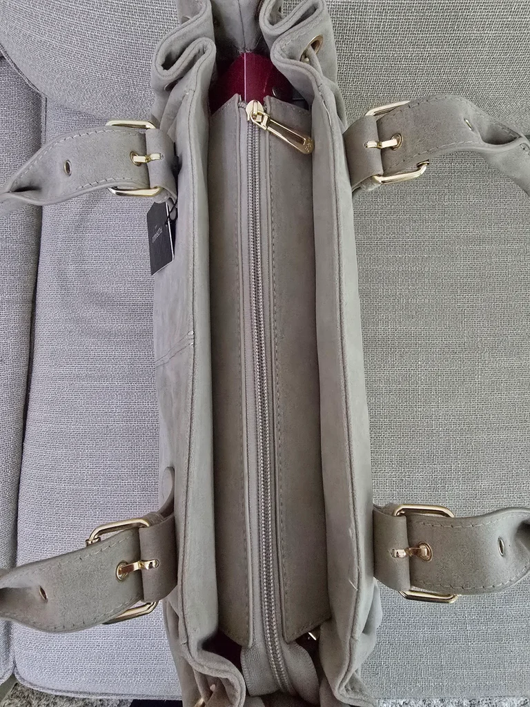 Gran bolso de hombro de gamuza – photo 4